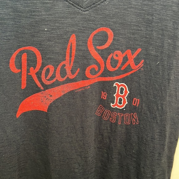 Boston Red Sox Navy V-neck T-shirt - Picture 3 of 8
